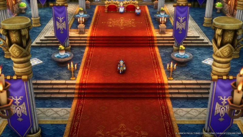 ドラゴンクエストI HD-2D Remakeの城の画面