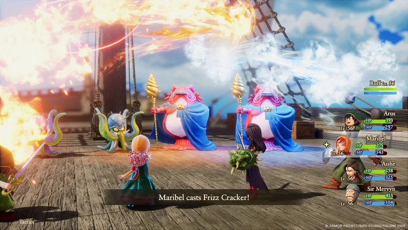 ドラゴンクエストVII Reimaginedの戦闘画面