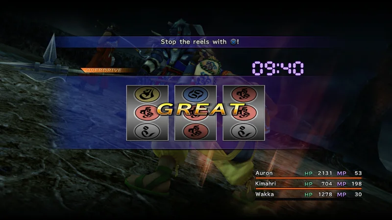 FINAL FANTASY X HD Remasterの戦闘画面