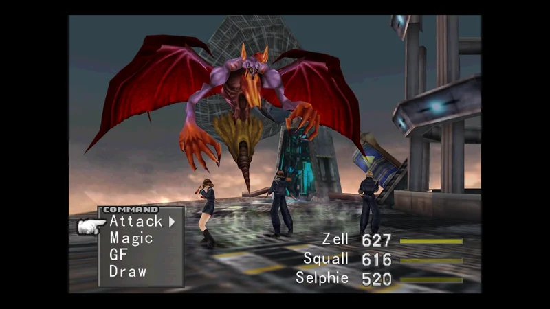 FINAL FANTASY VIIIの2013年PC移植版（英語版）。ドレットのエルヴィオレ戦